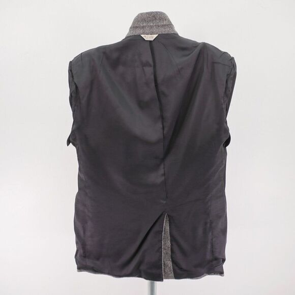 DAMAGED Christopher Hayes Tweed Wool Gray Herringbone 2 Button Sport‎ Coat 42R - Picture 14 of 14